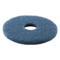 Scrubbing Floor Pads, 17" Diameter, Blue, 5-carton