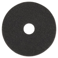 High Performance Stripping Floor Pads, 17" Diameter, Grayish Black, 5-carton