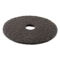 High Performance Stripping Floor Pads, 19" Diameter, Grayish Black, 5-carton