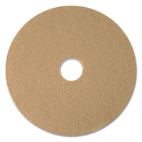 Tan Burnishing Floor Pads, 19" Diameter, 5-carton