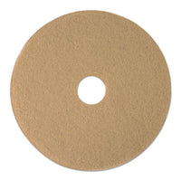 Tan Burnishing Floor Pads, 19" Diameter, 5-carton