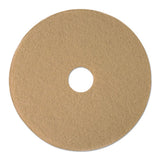 Tan Burnishing Floor Pads, 19" Diameter, 5-carton