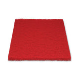 Buffing Floor Pads, 20 X 14, Red, 10-carton