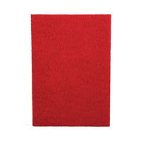 Buffing Floor Pads, 20 X 14, Red, 10-carton