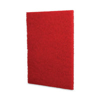 Buffing Floor Pads, 20 X 14, Red, 10-carton