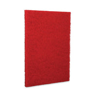 Buffing Floor Pads, 20 X 14, Red, 10-carton