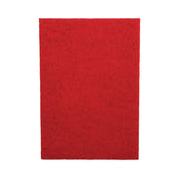 Buffing Floor Pads, 20 X 14, Red, 10-carton