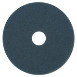 Scrubbing Floor Pads, 20" Diameter, Blue, 5-carton