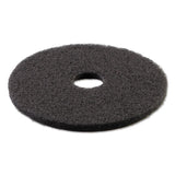 Stripping Floor Pads, 21" Diameter, Black, 5-carton