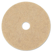 Natural Hog Hair Burnishing Floor Pads, 21" Diameter, 5-carton