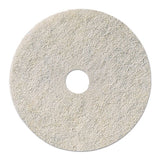 Natural White Burnishing Floor Pads, 24" Diameter, 5-carton