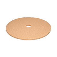 Burnishing Floor Pads, 27" Diameter, Tan, 5-carton