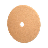 Burnishing Floor Pads, 27" Diameter, Tan, 5-carton