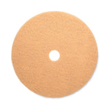 Burnishing Floor Pads, 27" Diameter, Tan, 5-carton