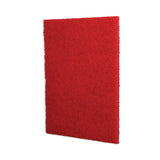 Buffing Floor Pads, 28 X 14, Red, 10-carton