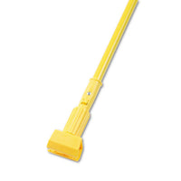 Plastic Jaws Mop Handle For 5 Wide Mop Heads, 60" Aluminum Handle, Yellow