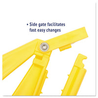 Quick Change Side-latch Plastic Mop Head Handle, 60" Aluminum Handle, Yellow