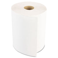 Hardwound Paper Towels, Nonperforated 1-ply White, 350 Ft, 12 Rolls-carton