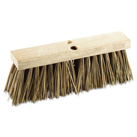 Street Broom Head, 16" Wide, Polypropylene Bristles