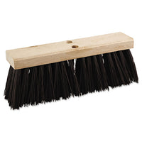 Street Broom Head, 16" Wide, Polypropylene Bristles