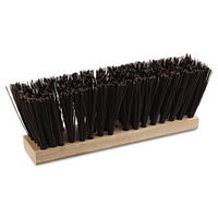 Street Broom Head, 16" Wide, Polypropylene Bristles