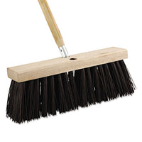 Street Broom Head, 16" Wide, Polypropylene Bristles