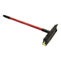 General-duty Squeegee, 8" Sponge-rubber Blade, Black-red, 21" Metal Handle