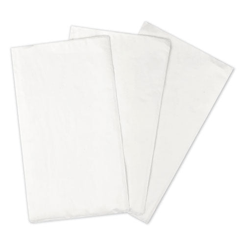 1-8-fold Dinner Napkins, 2-ply, 15 X 17, White, 300-pack, 10 Packs-carton