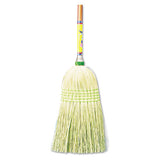 Parlor Broom, Corn Fiber Bristles, 55" Wood Handle, Natural, 12-carton