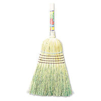 Warehouse Broom, Corn Fiber Bristles, 56" Overall Length, Natural, 12-carton