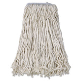 Mop Head, Cotton, Cut-end, White, 4-ply, #16 Band, 12-carton