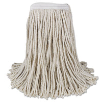 Mop Head, Cotton, Cut-end, White, 4-ply, #16 Band, 12-carton
