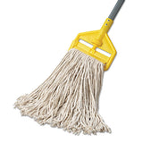 Banded Cotton Mop Head, #24, White, 12-carton