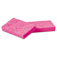 Small Cellulose Sponge, 3 3-5 X 6 1-2", 9-10" Thick, Pink, 2-pack, 24 Packs-ct