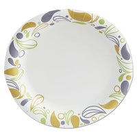 Deerfield Printed Paper Plates, 9" Dia,coated-soak Proof 125 Plates-pk, 8 Pks-ct