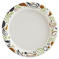 Deerfield Printed Paper Plates, 9" Dia,coated-soak Proof 125 Plates-pk, 8 Pks-ct