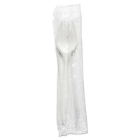 Mediumweight Wrapped Polypropylene Cutlery, Fork, White, 1000-carton