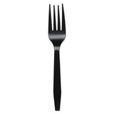 Mediumweight Polystyrene Cutlery, Fork, White, 100-box
