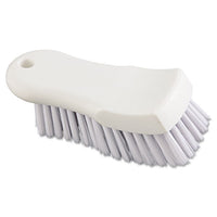 Scrub Brush, White Polypropylene Fill, 6" Long, White