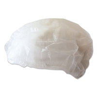 Disposable Bouffant Caps, White, Medium, 100-pack