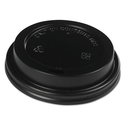 Hot Cup Lids, Fits 10-20 Oz Hot Cups, Black, 1000-carton