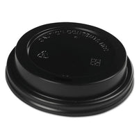 Hot Cup Lids, Fits 8 Oz Hot Cups, Black, 1000-carton