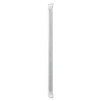Wrapped Jumbo Straws, 7 3-4", Black, 12500-carton