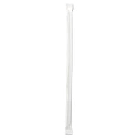 Wrapped Jumbo Straws, 7 3-4", Plastic, Red W-white Stripe, 400-pack, 25 Packs-ct