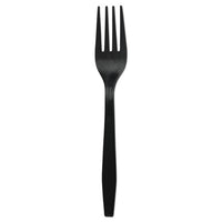 Heavyweight Polypropylene Cutlery, Knife, Black, 1000-carton