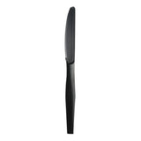 Heavyweight Polypropylene Cutlery, Knife, Black, 1000-carton