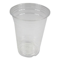 Clear Plastic Cold Cups, 16 Oz, Pet, 20 Cups-sleeve, 50 Sleeves-carton