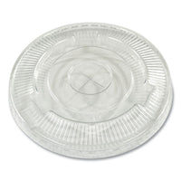 Crystal-clear Cold Cup Straw-slot Lids, Fits 9 To 10 Oz Pet Cups, 1,000/carton