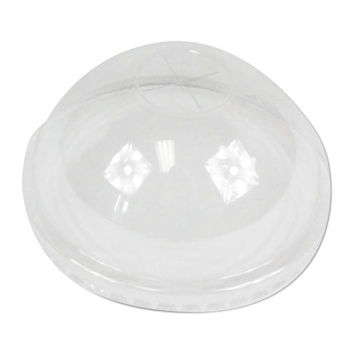 Pet Cold Cup Dome Lids, Fits 16-24 Oz Plastic Cups, Clear, 1000-carton