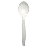 Heavyweight Polypropylene Cutlery, Soup Spoon, White, 1000-carton